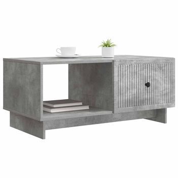 Mesa De Café | Mesa De Centro Gris Hormigón 90 X 50 X 40 Cm Madera De Ingeniería