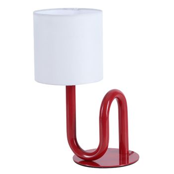 Lámpara de mesa wama en metal rojo