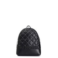 mochila con logotipo aplicado acolchado y remaches black