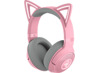 auriculares gaming - razer kraken kitty v2 bt bluetooth iluminacion rgb autonomia hasta 40h orejas gatito negro