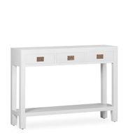 consola de madera blanca anch 110 cm