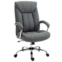 vinsetto silla de oficina con funcion de balanceo sillon ergonomico con reposabrazos acolchados reposacabezas altura ajustable   aosom espana