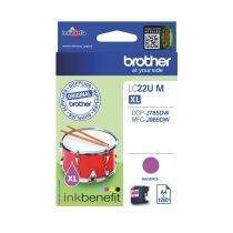 Brother LC22UXL cartuchos originales separados cian magenta, o amarillo Alta capacidad (1200 pÃ¡ginas)