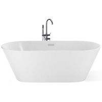 banera independiente acrilico sanitario blanco ovalada 150 x 75 cm diseno moderno havana