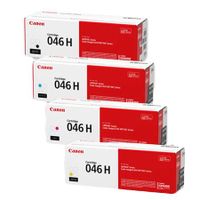 original multipack canon i-sensys mf-732cdw printer toner cartridges 4 pack -046hbk