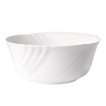 Ensaladera vidrio opal blanca 23 cm