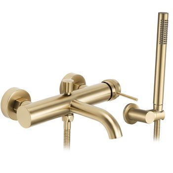Grifería De Bañera Rea Lungo Grip Brush Gold