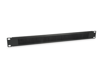 PANEL PASACABLES CON CEPILLO EQUIP 1U CON BARRA DE SOPORTE RACK19