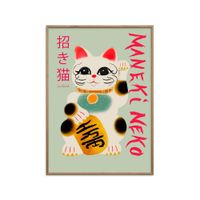 poster maneki neko marco de roble - 30x40 cm