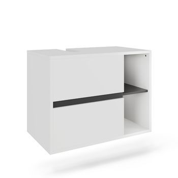 Mueble Bajo Lavabo Viola 80 X 60 Cm Con 2 Cajones Vicco