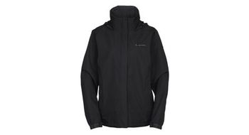 Chaqueta impermeable ligera vaude escape para mujer negra
