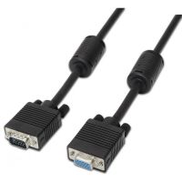 aisens cable svga con ferrita machohembra 18m negro
