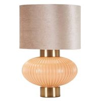 lampara de mesa de cristal perla o 33x49 cm