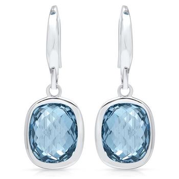 Pendientes de plata 925 con piedra