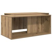juego de mesas de centro 2 uds roble artisan 90 x 48 x 40 cm vidaxl