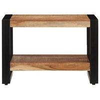 mesa de centromesa auxiliarmesa de cafe de madera maciza de acacia 60x60x40 cm