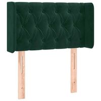 cabecerorcabecero camarpanel de cabecera de terciopelo verde oscuro 83x16x7888 cm