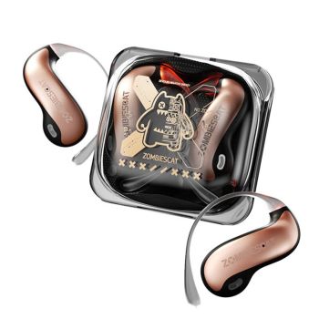 Gatos Zombis B22 Auriculares inalámbricos Bluetooth 6.0 con controladores grandes de 14 mm Sonido envolvente de 720° Luc