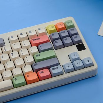 XDA PBT Keycaps tinte Sub Keycap para teclado mecánico Gaming 75% teclas de Color Wooting minimalismo Retro personalizado DIY