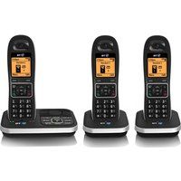 bt 7610 cordless phone with answering machine - triple handsets