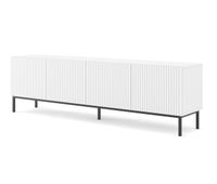 mueble de tv ravenna b 200x42x58 blanco negro