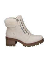 botines de tacon refresh 172911 beige con borreguito 36