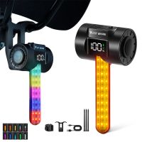west biking rgb luz trasera led dinamica colorida para bicicleta con sensor inteligente de frenopantalla digital de pot