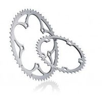 miche plato supertype shimano 910vexterior 5 brazos 130 bcd plata 53 dientes