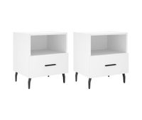 vidaxl mesitas de noche 2 uds madera ingenieria blanco 40x35x475 cm