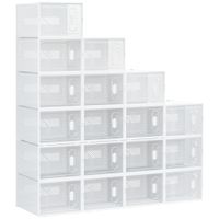 armario modular 28x36x21 cm 18 unidad transparente