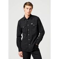 wrangler camisa manga larga 112362377 western-black rinse para hombre