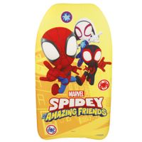 spidey y su superequipo - tabla bodyboard infantil con diseno original fabricada en espuma eva ligera y resistente marvel tamano 82x45x5 cm recomendada a partir de 3 anos
