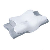 almohada cervical de espuma viscoelastica con forma de mariposa y de rebote lento ideal para dormir en hoteles