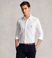 polo ralph lauren para hombre 710654408003 camisa de pique ultraligera blanco xl casual algodon clasico manga larga