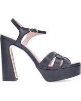 de pedro miralles sandalias con tacon alto 17307 negro
