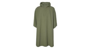 Poncho de lluvia de bicicleta basil hoga unisex verde oliva