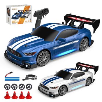 ENOZE 8601 8602 RTR 1/24 2.4G 4WD 30km/h Coche RC Drift GTR Vehículos de Carrera de Alta Velocidad Modelos de Luces LED
