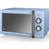 swan retro sm22070bln solo microwave - blue blue