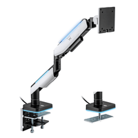 ewent ew1509 soporte monitor 0-49 con luces rgb