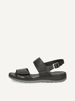 CAPRICE Heeled sandal, black, made of Leather without heel, Size 36