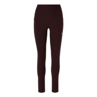 asics road high waist  mallas para correr mujeres - rojo oscuro