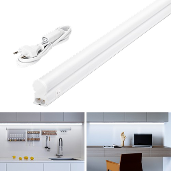 Aigostar Luces LED Cocina con Interruptor 12W Luz LED Armario, 230V Luz Blanca Fria 6500K, Luz LED Cocina Luz Bajo Mueble Cocina 0.9M