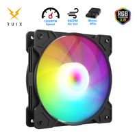 ventiladores de carcasa ruix rx-134 ventilador con cubierta de pc ventiladores de gabinete de 120mm ventilador fijo rgb para juegos ventilador de refrigeracion para jugadores de ordenador molex de