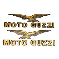 pegatina moto guzzi 1100 california -97 deposito de combustible par oro