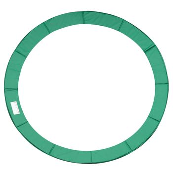 HOMCOM Cojín Cubierta de Protección Borde Resorte para Cama Elástica Trampolín Redondo Diámetro 366 cm Verde   Aosom España