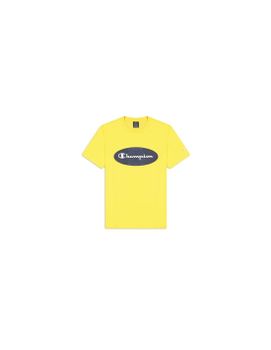 Camiseta Champion Crewneck Amarillo Hombre
