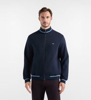 Harmont & Blaine para hombre. FRR180021955 Sudadera Full Zip In Felpa 3D E azul marino (M), Casual, Algodón, Manga larga