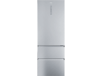Frigorífico combi - Haier Series 5 HTR5720ENMG, No Frost, 201 cm, 483 l, My Zone, Humidity Plata