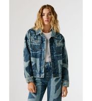 pepe jeans para mujer pl4024455 cazadora jude azul s casual algodon denim