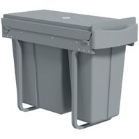 cubo basura extraible 52x26x408 cm gris